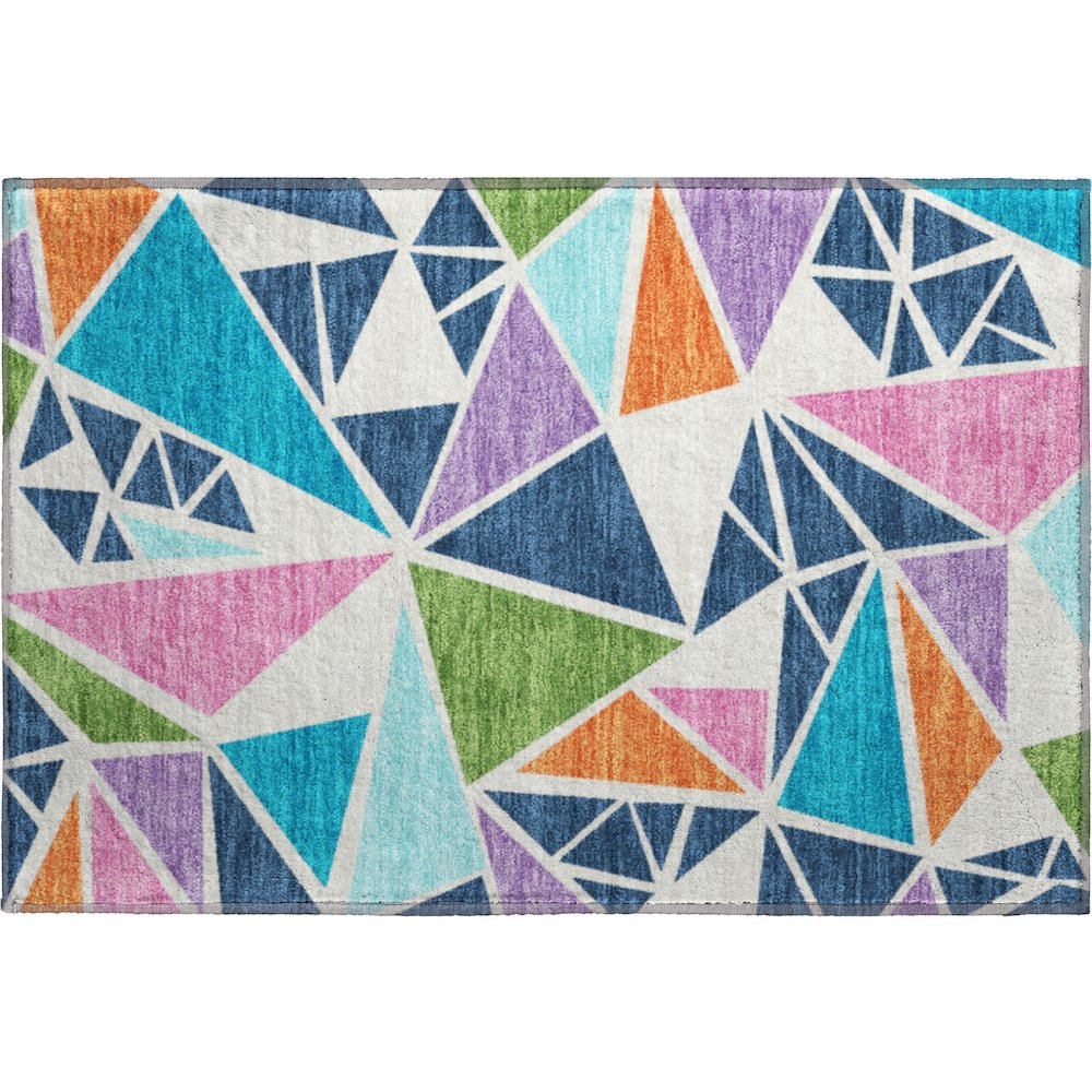 Premium Machine Washable Mayfield AMF1039 White 1'8" x 2'6" Rug. Picture 1