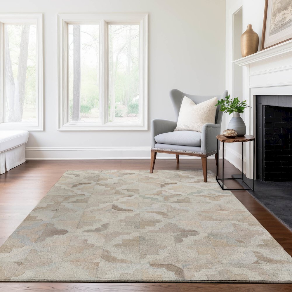 Premium Machine Washable Mayfield  Ivory 2'6" x 3'10" Rug. Picture 6
