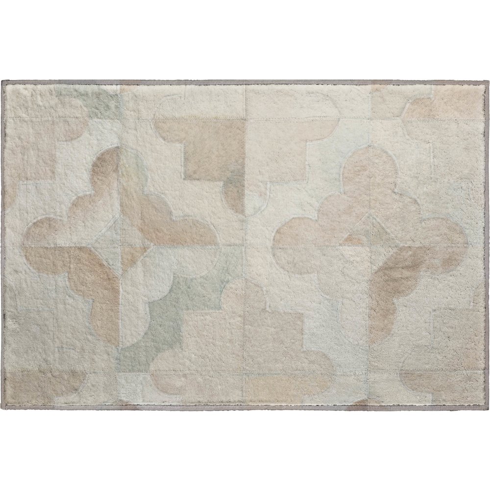 Premium Machine Washable Mayfield  Ivory 1'8" x 2'6" Rug. Picture 1