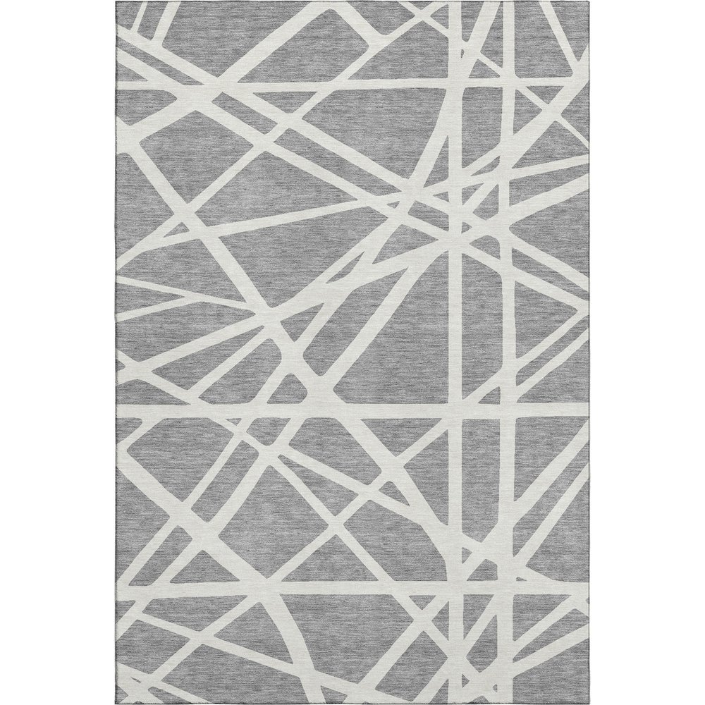 Premium Machine Washable Mayfield AMF1040 Gray 2'6" x 3'10" Rug. Picture 1