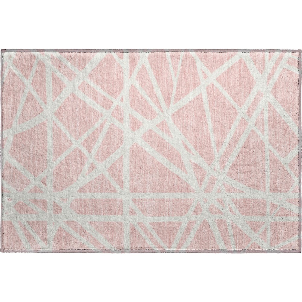 Premium Machine Washable Mayfield AMF1040 Pink 1'8" x 2'6" Rug. Picture 1