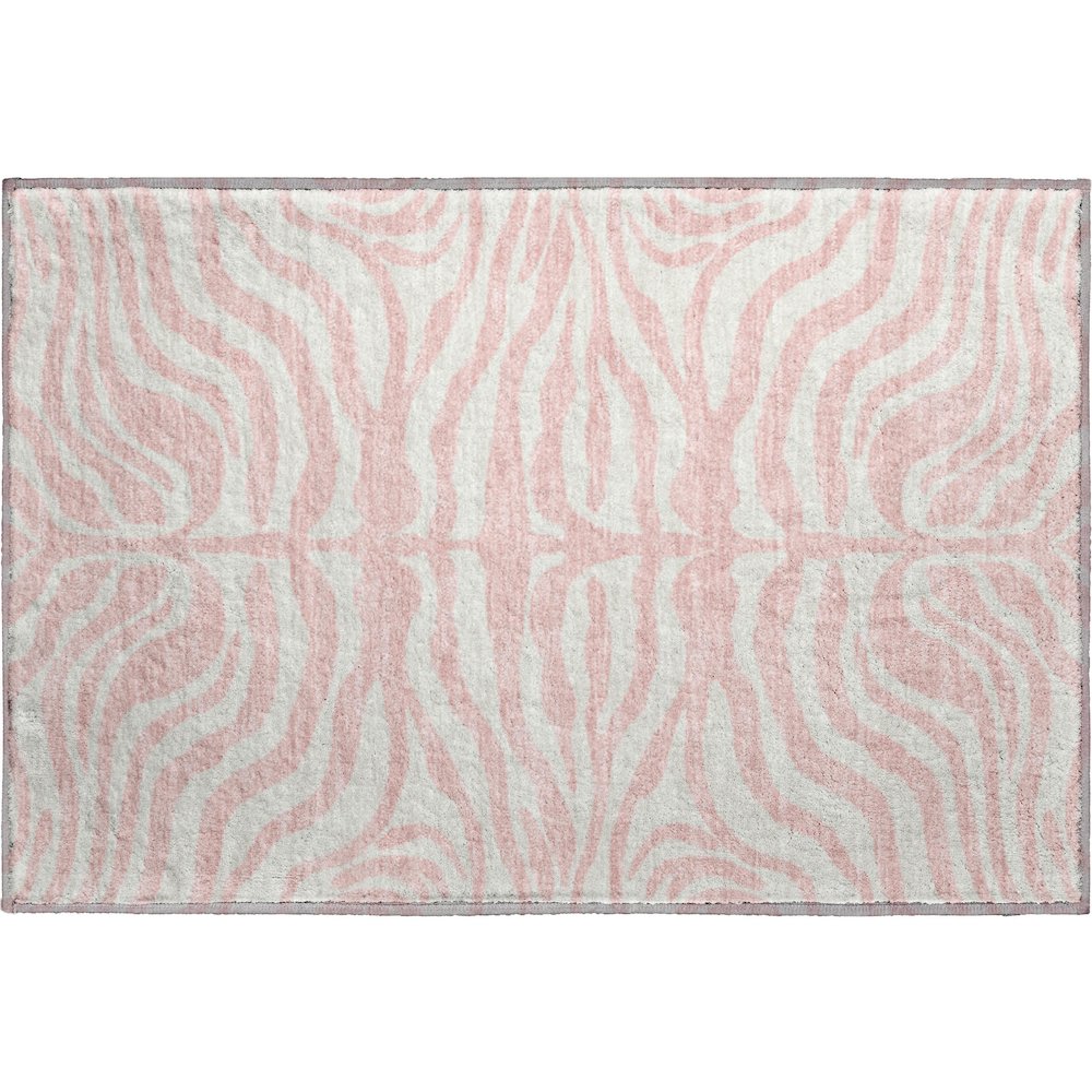 Premium Machine Washable Mayfield AMF1042 Pink 1'8" x 2'6" Rug. Picture 1