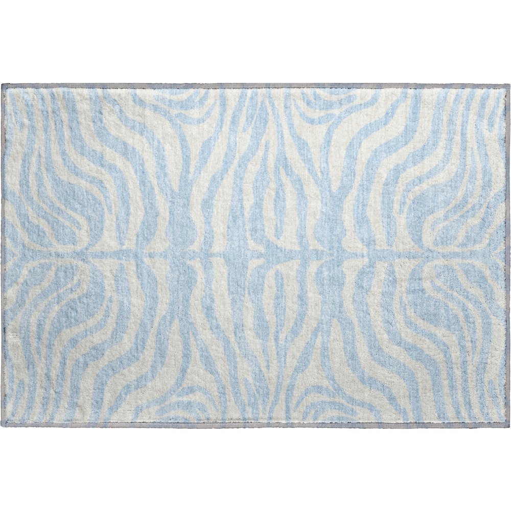 Premium Machine Washable Mayfield AMF1042 Sky 1'8" x 2'6" Rug. Picture 1
