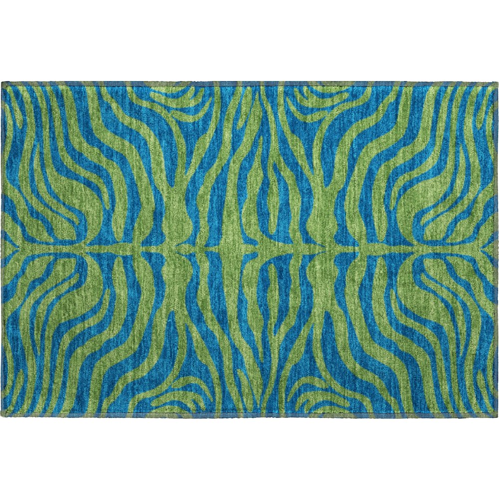 Premium Machine Washable Mayfield AMF1043 Green 1'8" x 2'6" Rug. Picture 1