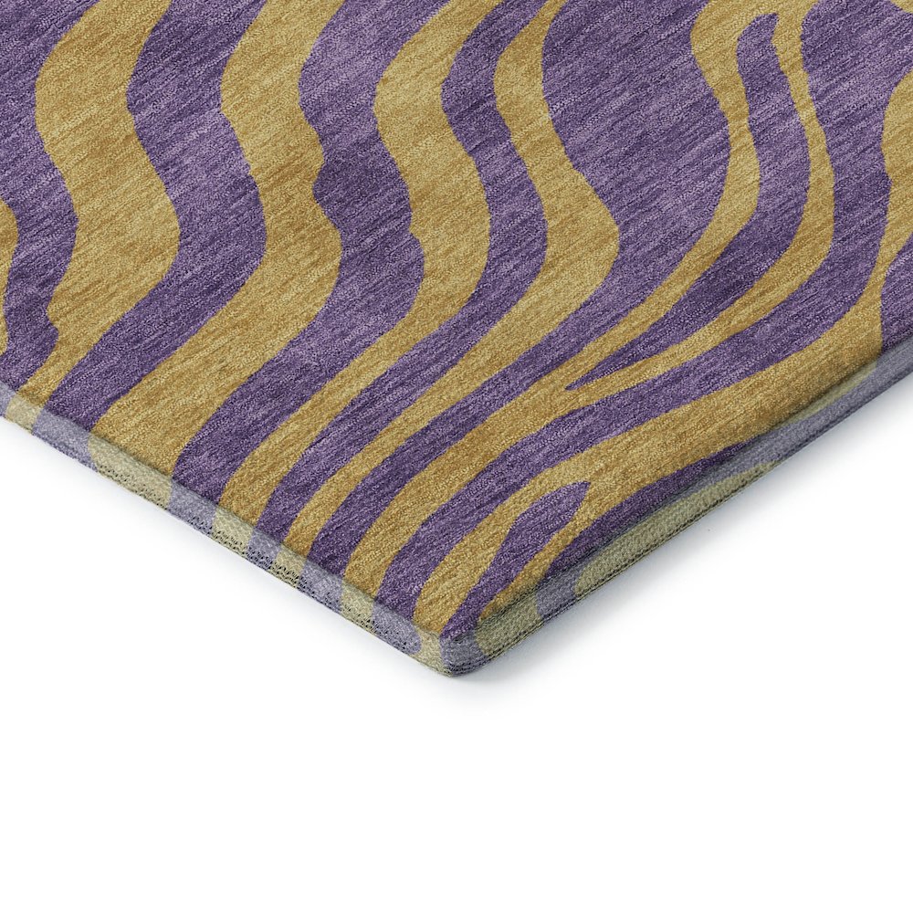 Premium Machine Washable Mayfield AMF1043 Purple 1'8" x 2'6" Rug. Picture 3