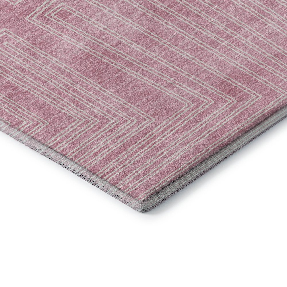 Premium Machine Washable Mayfield AMF1045 Pink 1'8" x 2'6" Rug. Picture 3