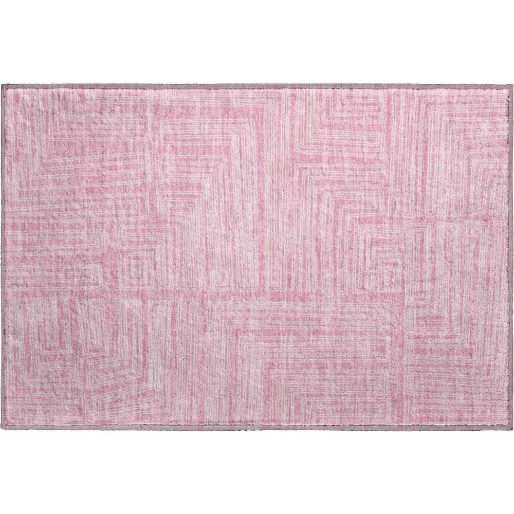 Premium Machine Washable Mayfield AMF1045 Pink 1'8" x 2'6" Rug. Picture 1