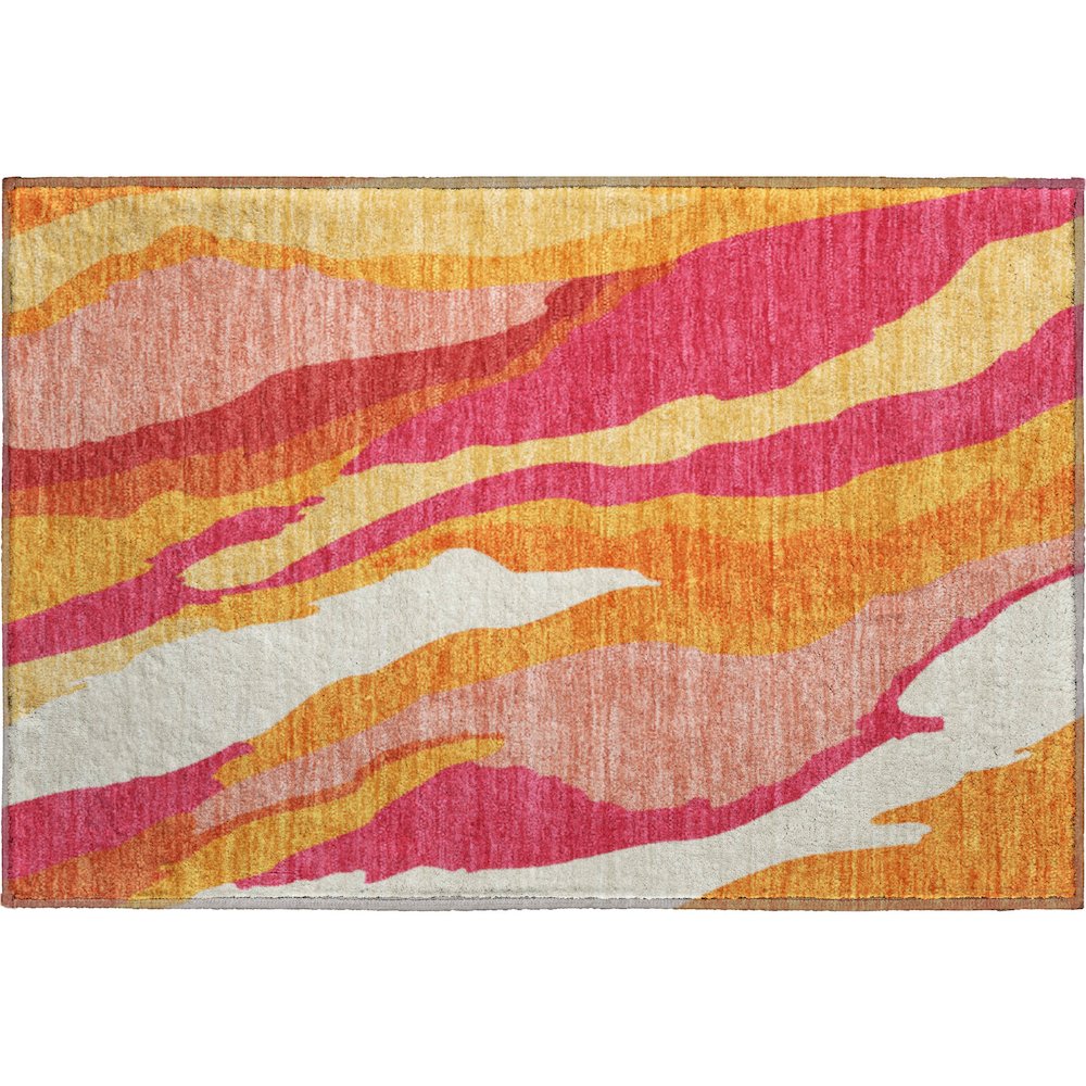 Premium Machine Washable Mayfield AMF1047 Blush 1'8" x 2'6" Rug. Picture 1