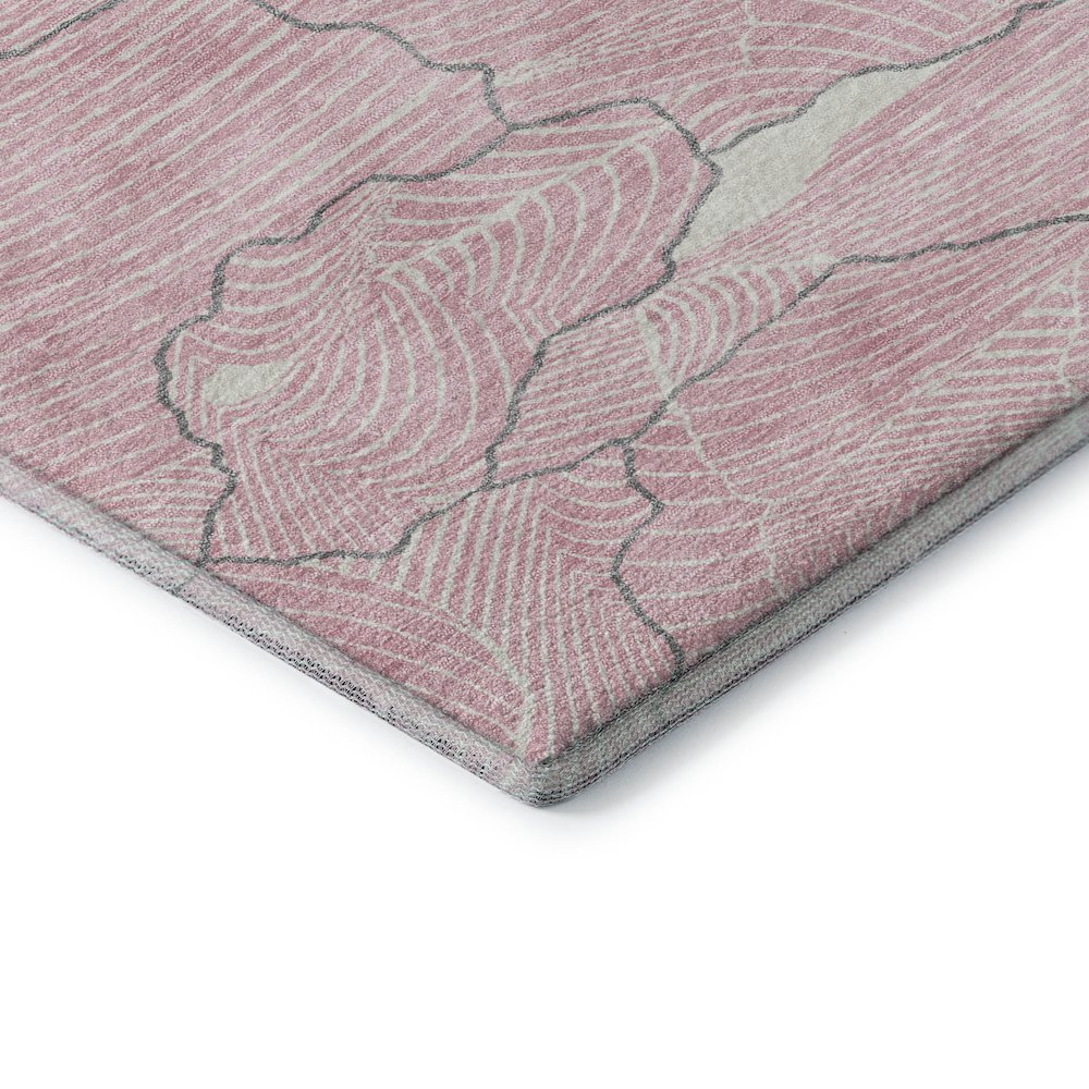 Premium Machine Washable Mayfield AMF1048 Pink 1'8" x 2'6" Rug. Picture 3