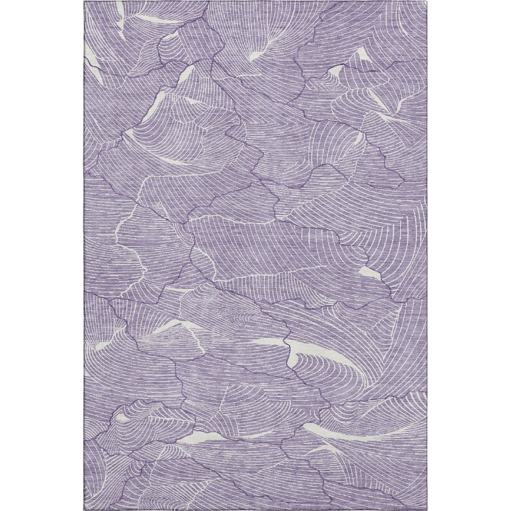 Premium Machine Washable Mayfield AMF1048 Purple 2'6" x 3'10" Rug. Picture 1