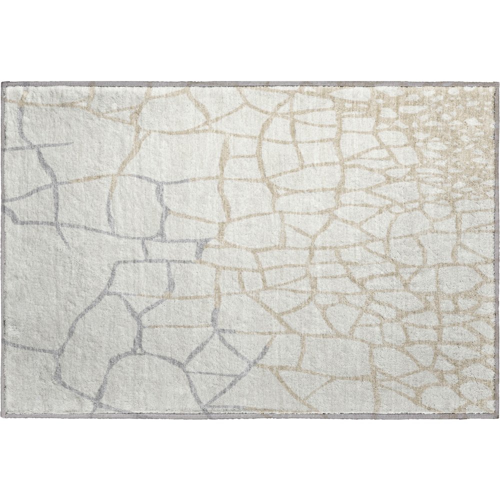 Premium Machine Washable Mayfield AMF1049 Ivory 1'8" x 2'6" Rug. Picture 1