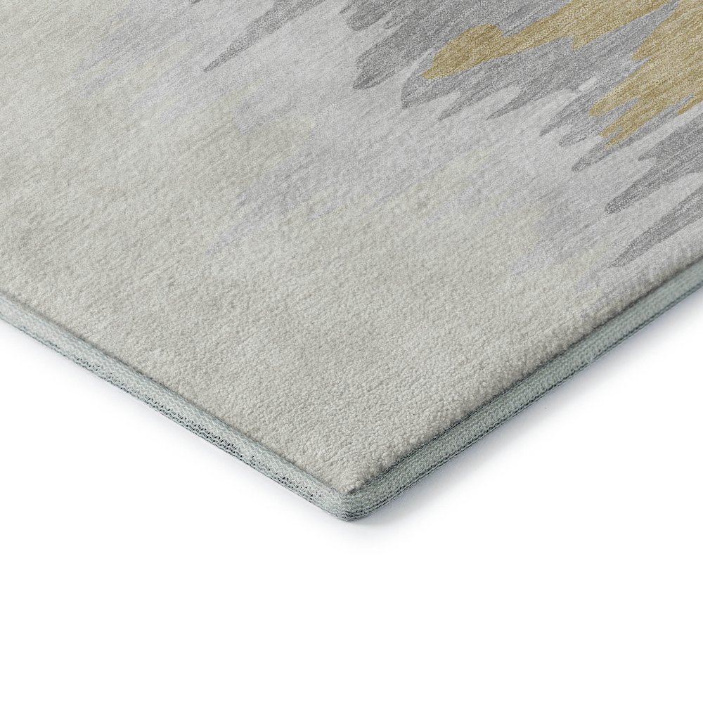 Premium Machine Washable Mayfield AMF1050 Gray 1'8" x 2'6" Rug. Picture 3