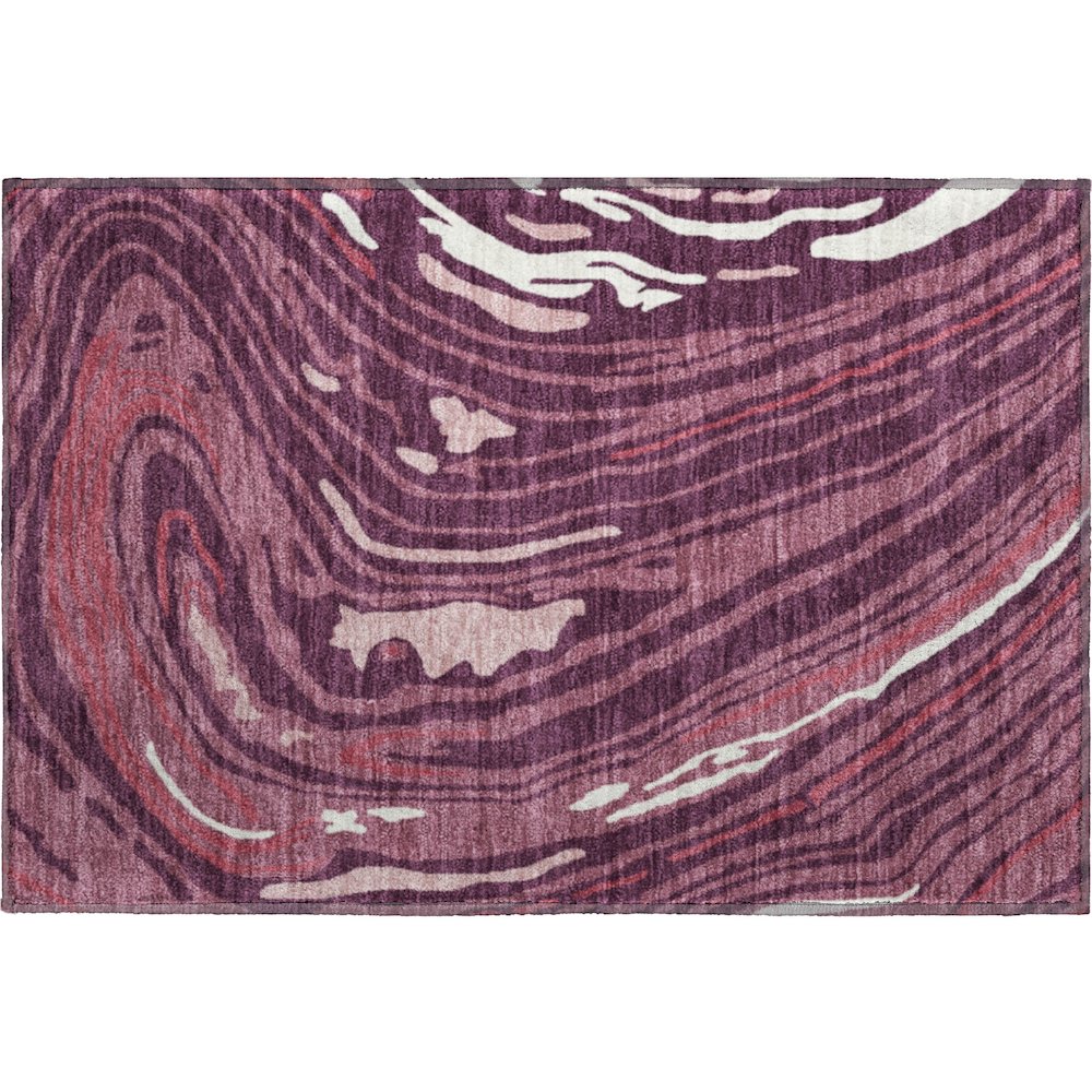 Premium Machine Washable Mayfield AMF1051 Garnet 1'8" x 2'6" Rug. Picture 1
