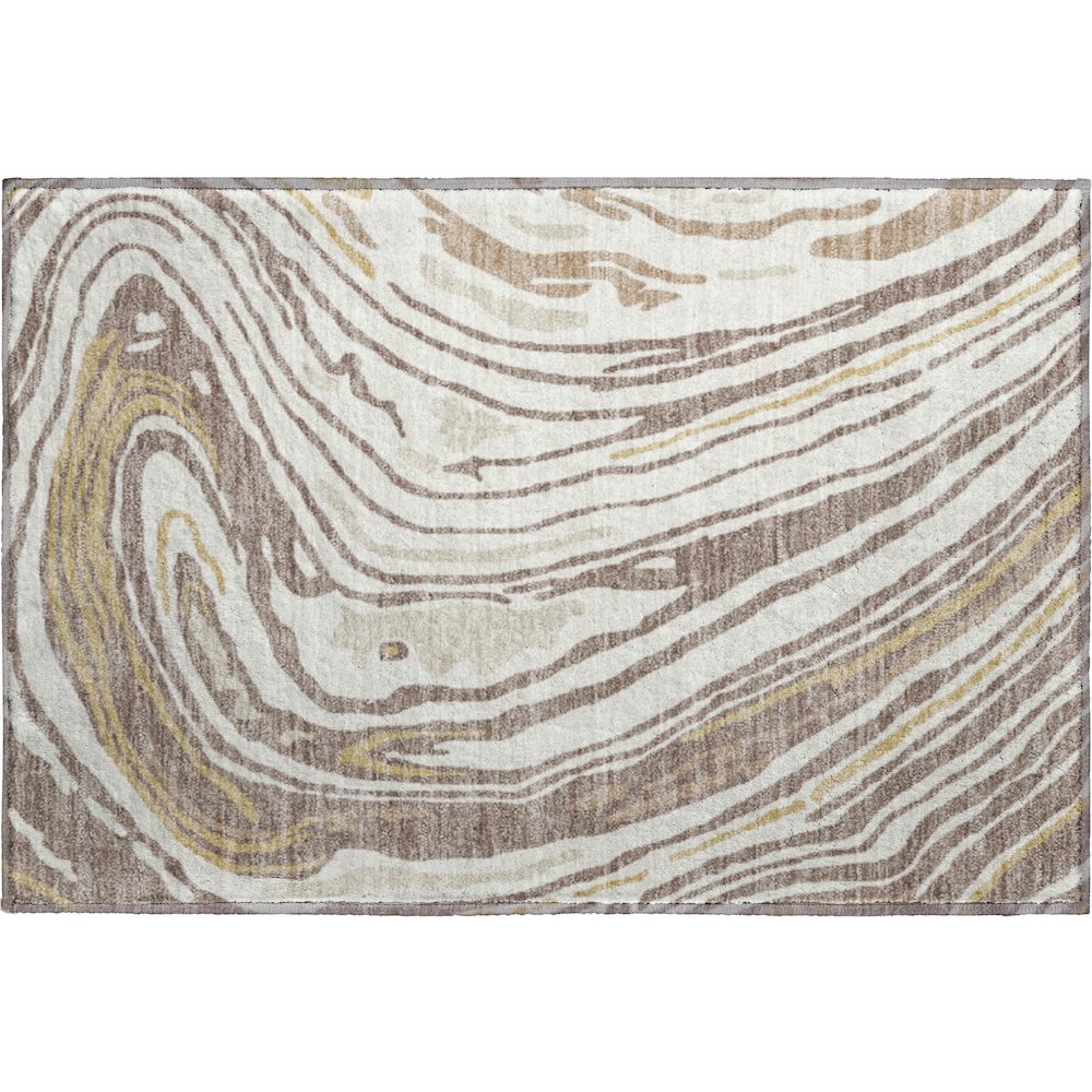 Premium Machine Washable Mayfield AMF1051 Taupe 1'8" x 2'6" Rug. Picture 1