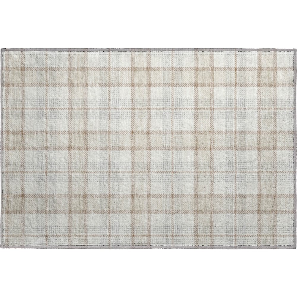 Premium Machine Washable Mayfield AMF1052 Linen 1'8" x 2'6" Rug. Picture 1