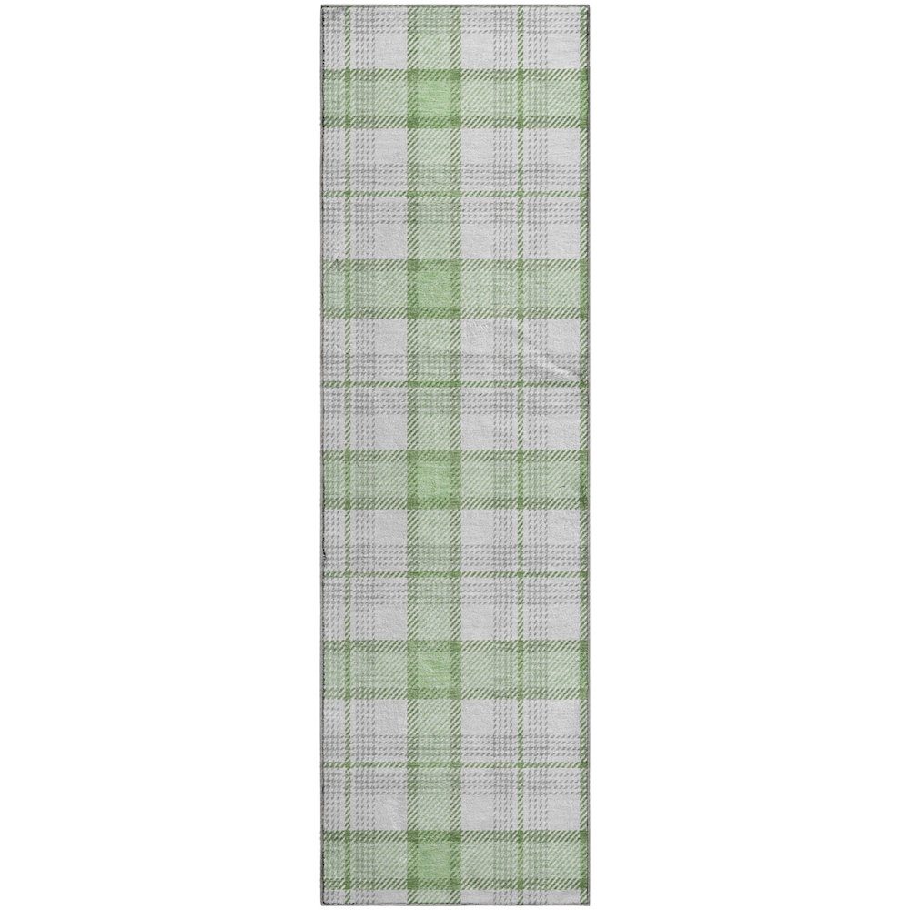 Premium Machine Washable Mayfield AMF1052 Mint 2'3" x 7'6" Runner Rug. Picture 1