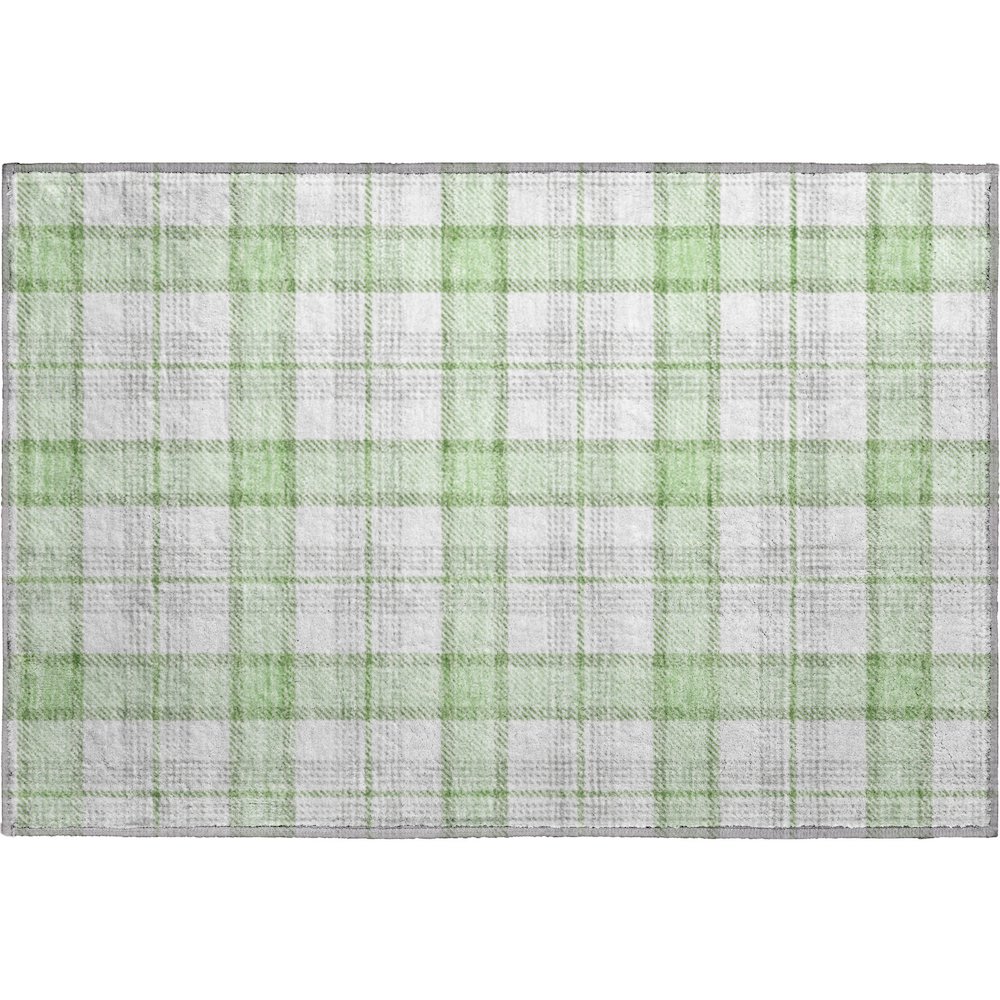 Premium Machine Washable Mayfield AMF1052 Mint 1'8" x 2'6" Rug. Picture 1