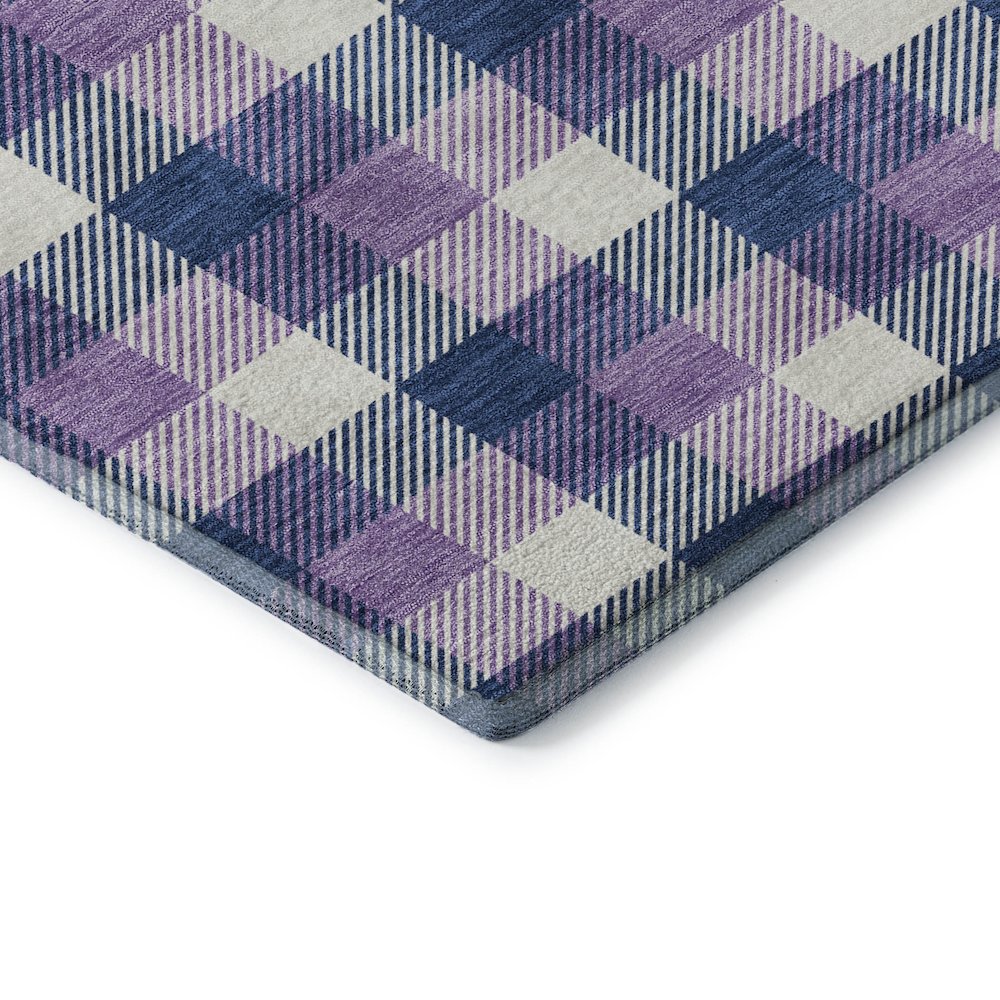 Premium Machine Washable Mayfield AMF1053 Navy 1'8" x 2'6" Rug. Picture 3