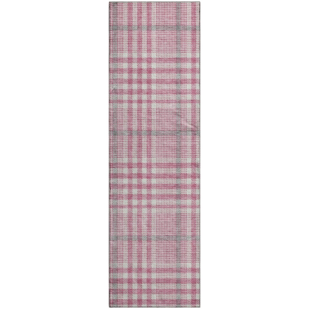 Premium Machine Washable Mayfield AMF1054 Blush 2'3" x 7'6" Runner Rug. Picture 1