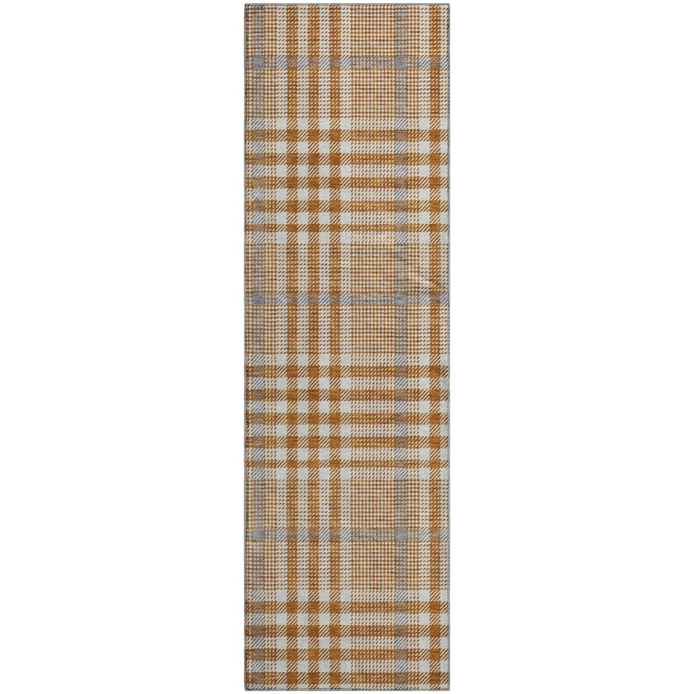 Premium Machine Washable Mayfield AMF1054 Paprika 2'3" x 7'6" Runner Rug. Picture 1