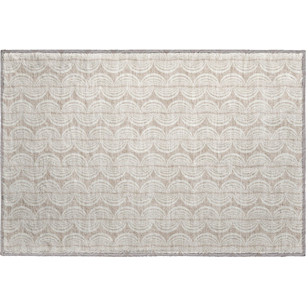 Premium Machine Washable Mayfield AMF1056 Khaki 1'8" x 2'6" Rug. Picture 1