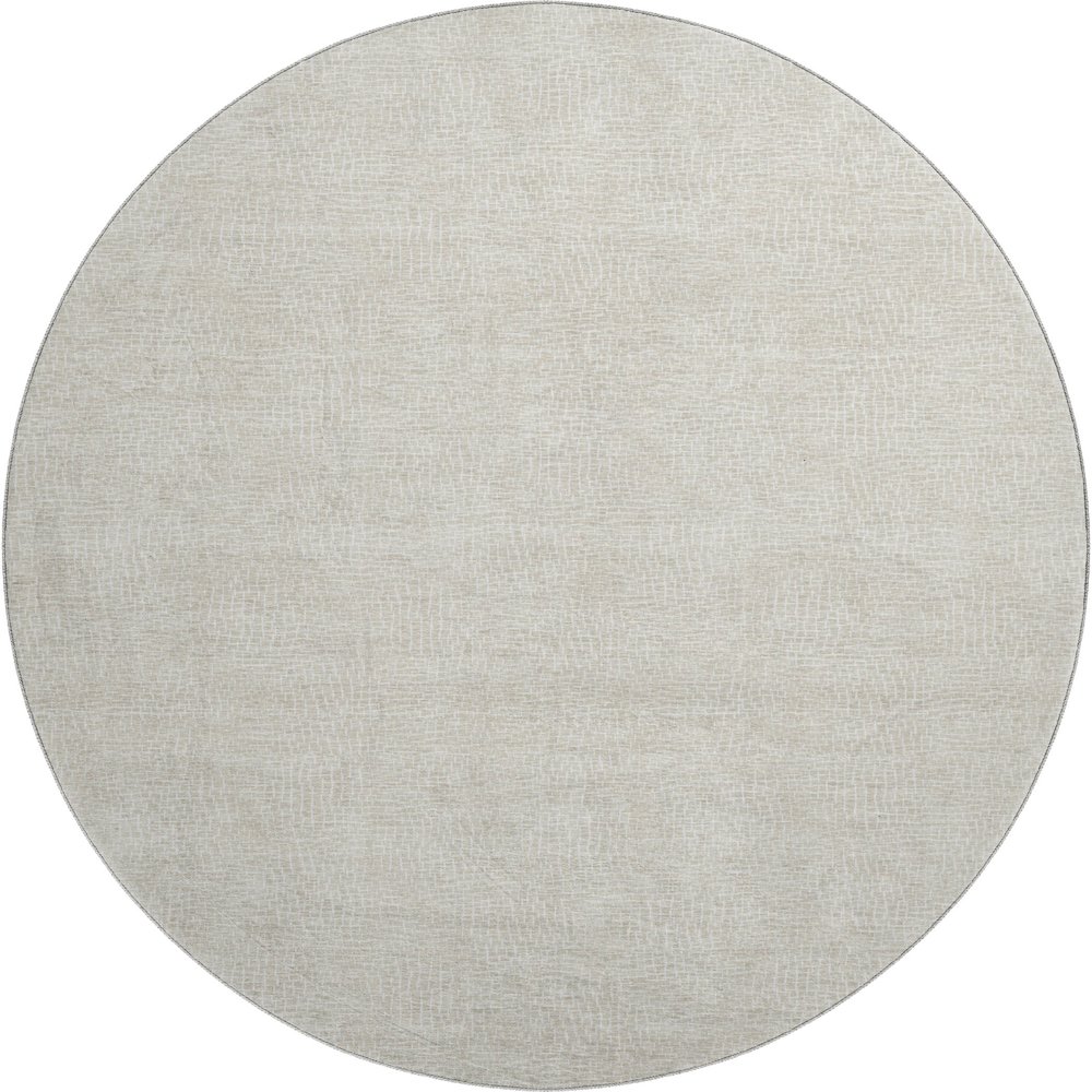Premium Machine Washable Mayfield AMF1057 Beige 8' x 8' Round Rug. Picture 1