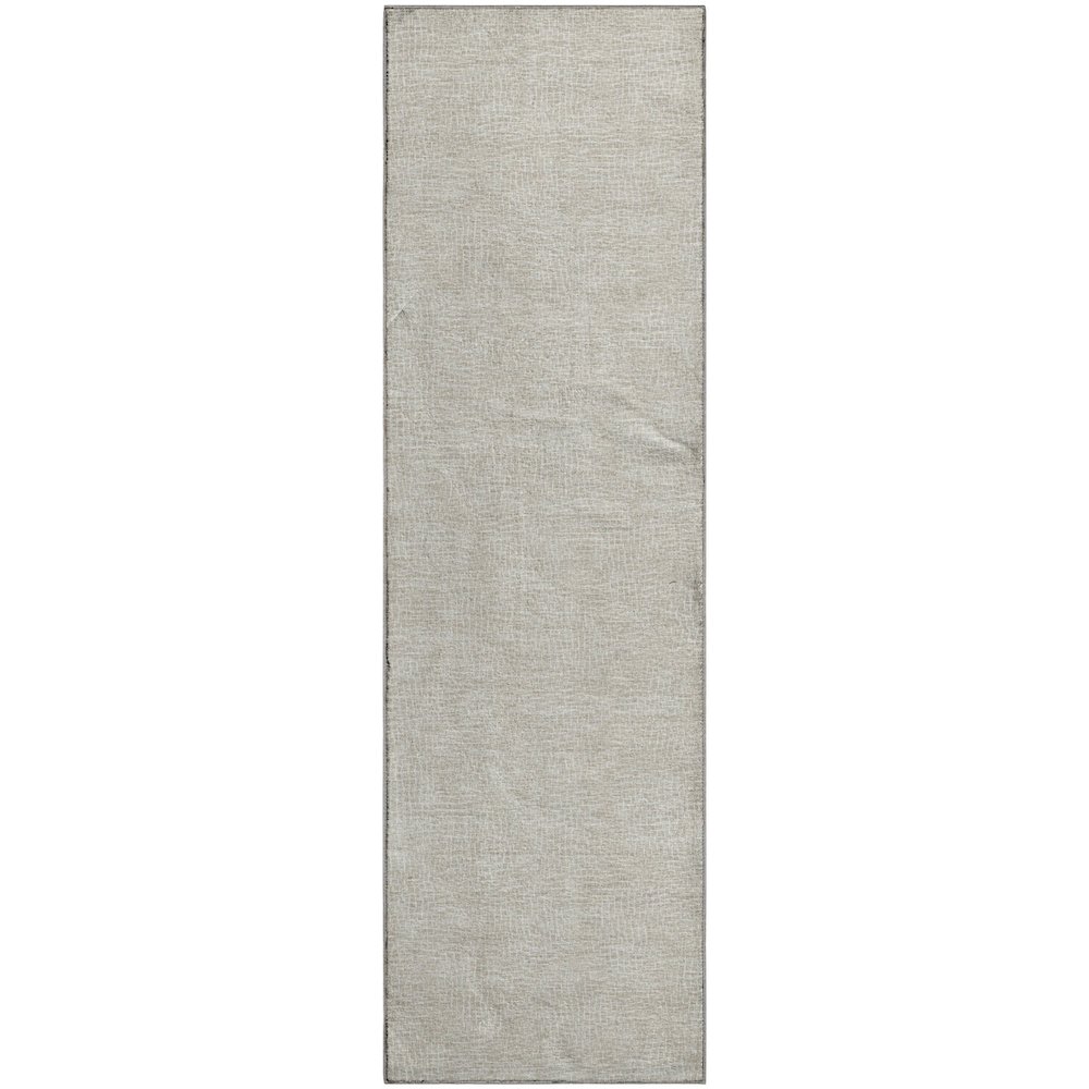 Premium Machine Washable Mayfield AMF1057 Beige 2'3" x 7'6" Runner Rug. Picture 1