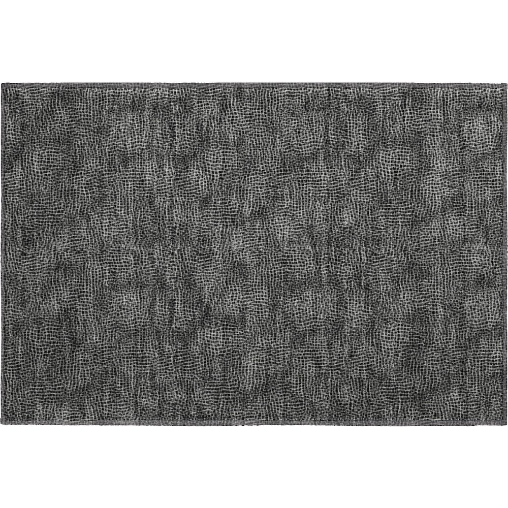 Premium Machine Washable Mayfield AMF1057 Black 1'8" x 2'6" Rug. Picture 1