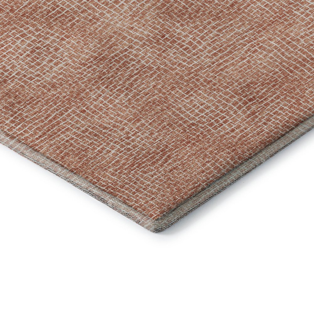 Premium Machine Washable Mayfield AMF1057 Copper 1'8" x 2'6" Rug. Picture 3