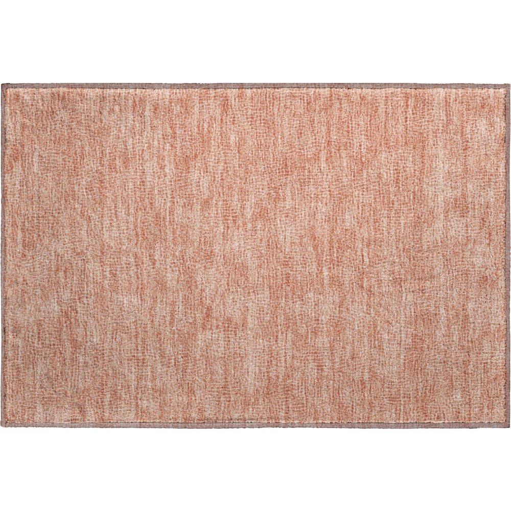 Premium Machine Washable Mayfield AMF1057 Copper 1'8" x 2'6" Rug. Picture 1