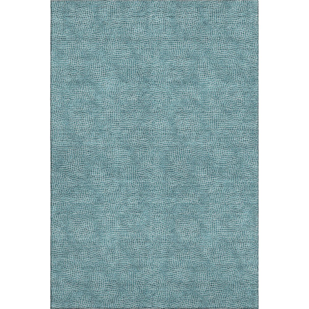 Premium Machine Washable Mayfield AMF1057 Teal 2'6" x 3'10" Rug. Picture 1