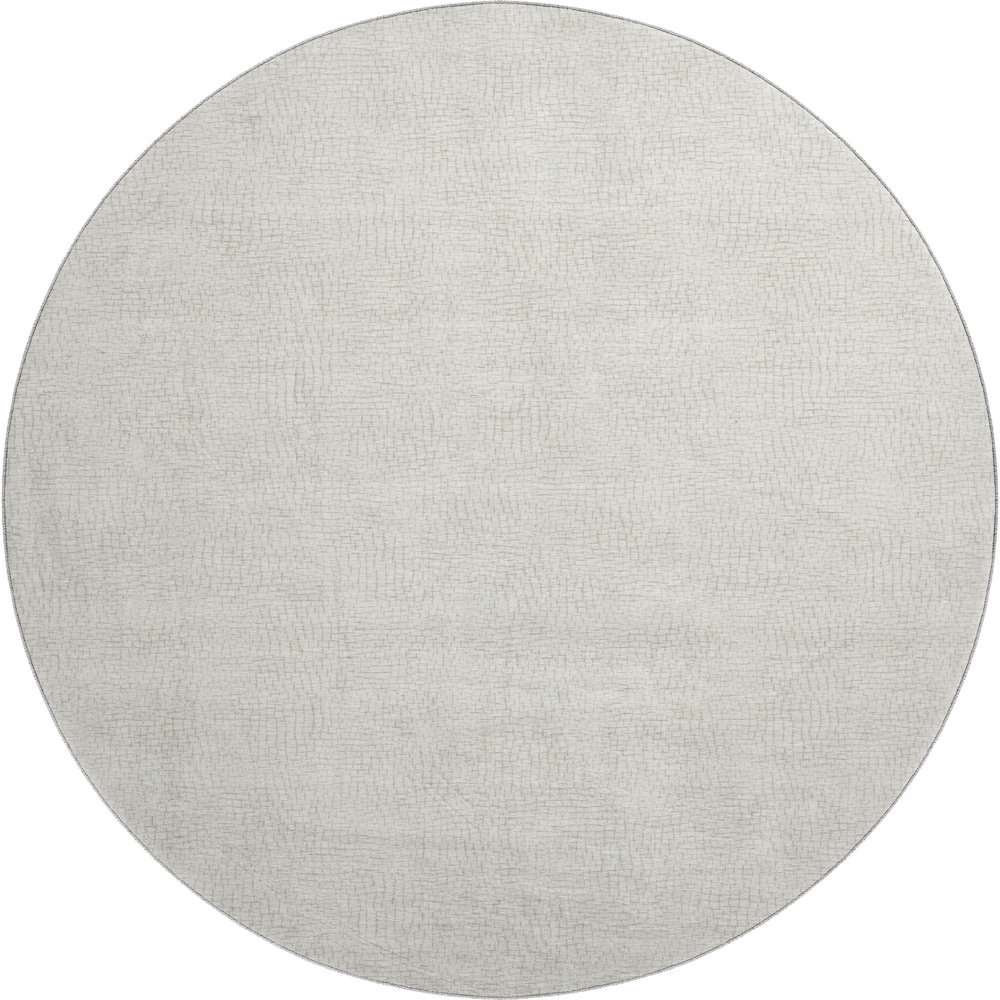 Premium Machine Washable Mayfield AMF1058 Beige 8' x 8' Round Rug. Picture 1
