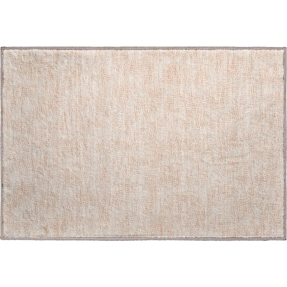 Premium Machine Washable Mayfield AMF1058 Peach 1'8" x 2'6" Rug. Picture 1