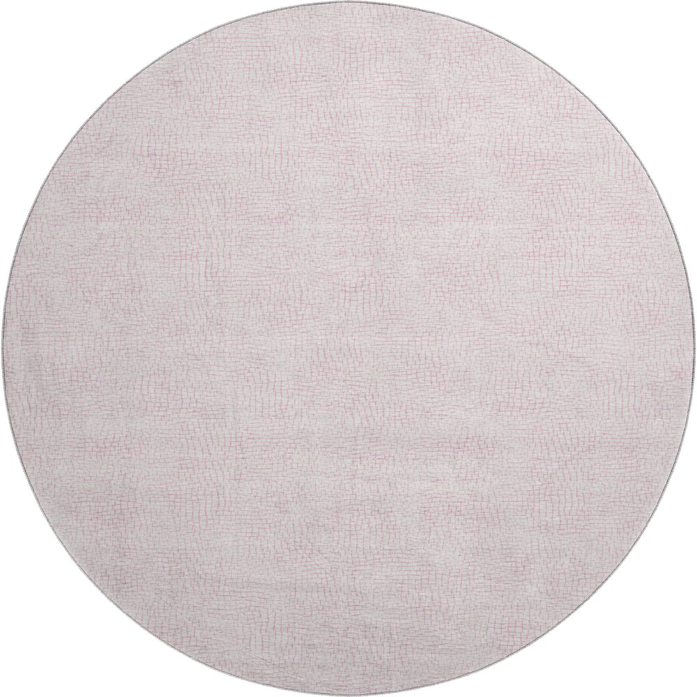 Premium Machine Washable Mayfield AMF1058 Pink 8' x 8' Round Rug. Picture 1