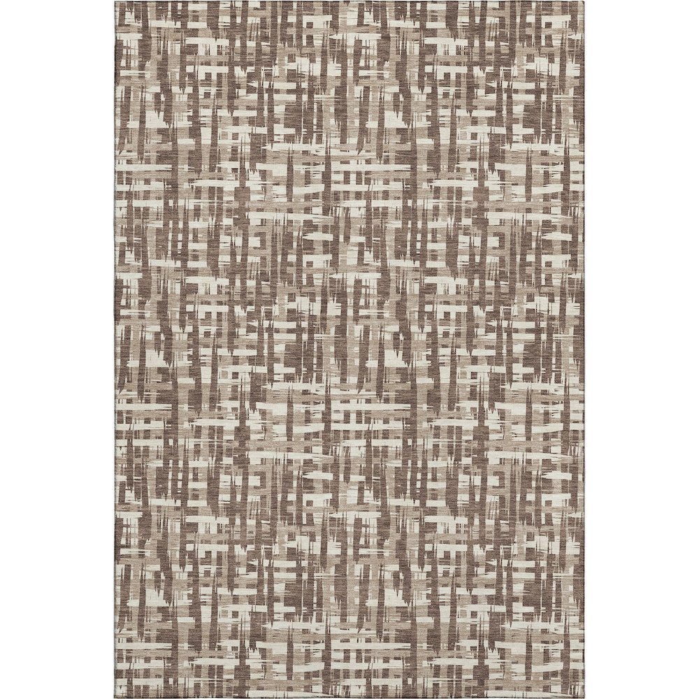 Premium Machine Washable Mayfield AMF1059 Brown 2'6" x 3'10" Rug. Picture 1