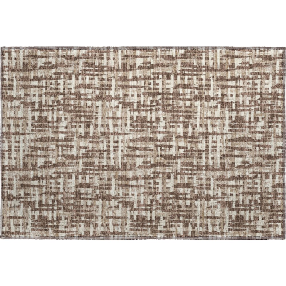 Premium Machine Washable Mayfield AMF1059 Brown 1'8" x 2'6" Rug. Picture 1
