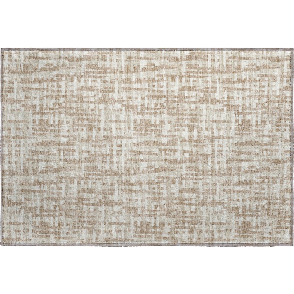 Premium Machine Washable Mayfield AMF1059 Tan 1'8" x 2'6" Rug. Picture 1