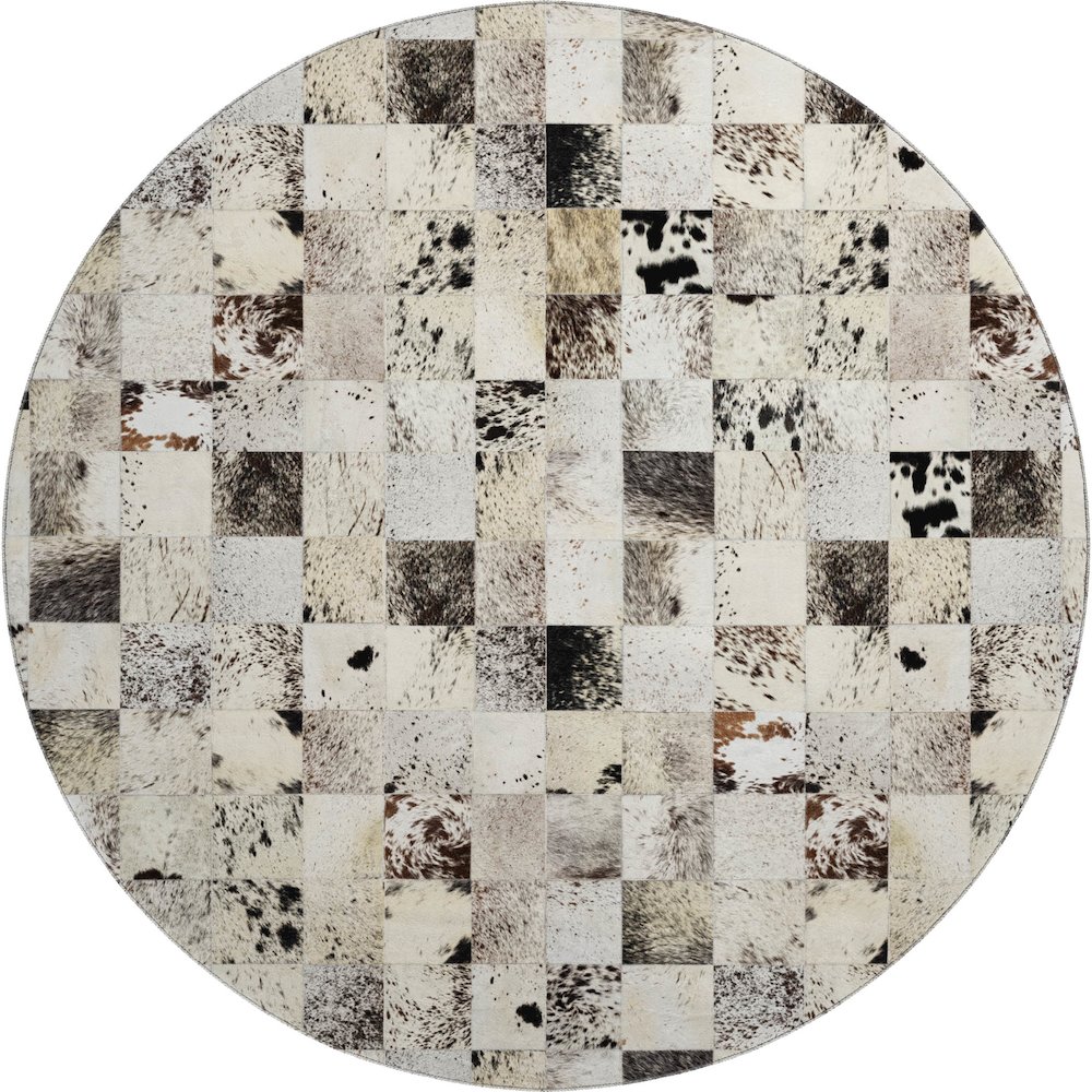 Premium Machine Washable Mayfield  Granite 8' x 8' Round Rug. Picture 1