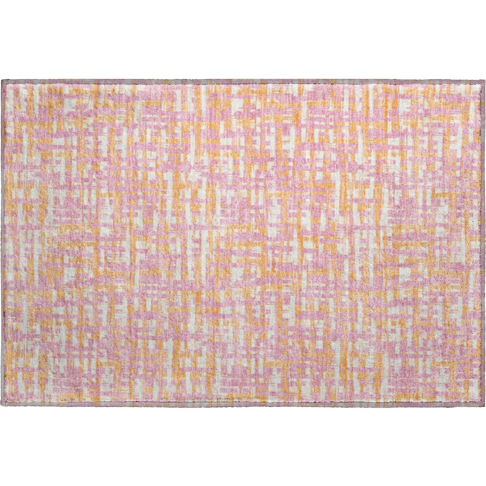 Premium Machine Washable Mayfield AMF1060 Pink 1'8" x 2'6" Rug. Picture 1