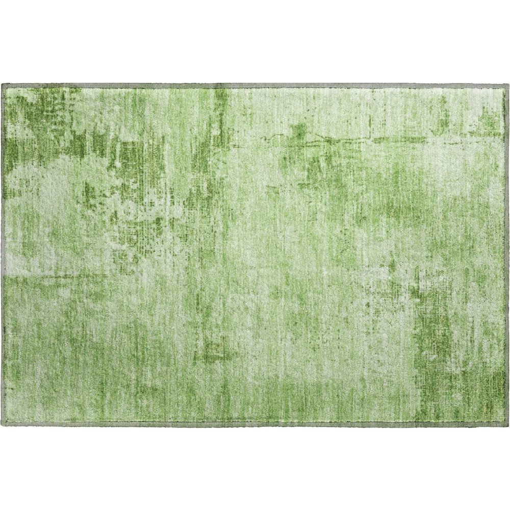 Premium Machine Washable Mayfield AMF1062 Green 1'8" x 2'6" Rug. Picture 1