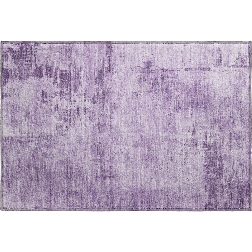Premium Machine Washable Mayfield AMF1062 Lavender 1'8" x 2'6" Rug. Picture 1