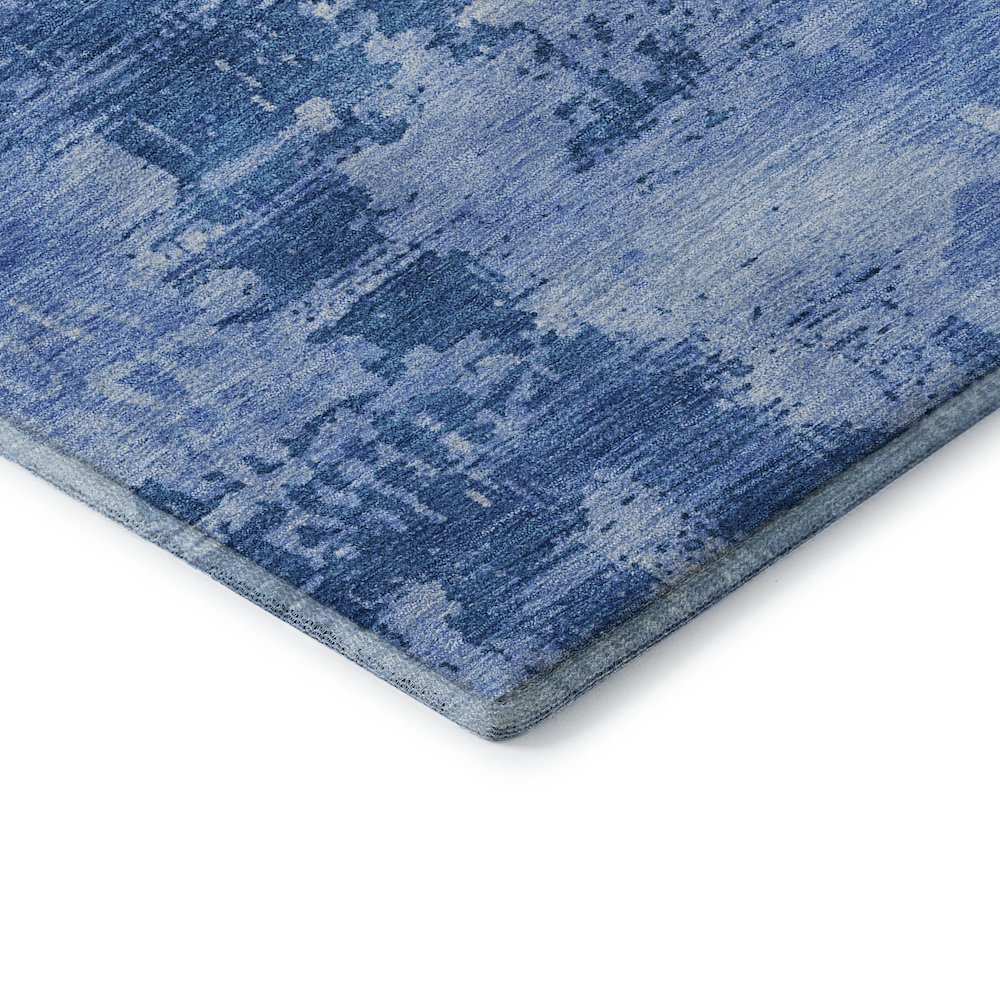 Premium Machine Washable Mayfield AMF1062 Navy 1'8" x 2'6" Rug. Picture 3