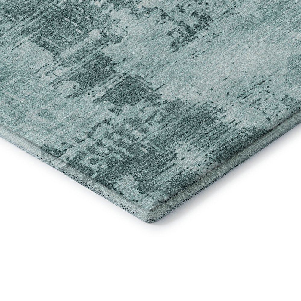 Premium Machine Washable Mayfield AMF1062 Seafoam 1'8" x 2'6" Rug. Picture 3