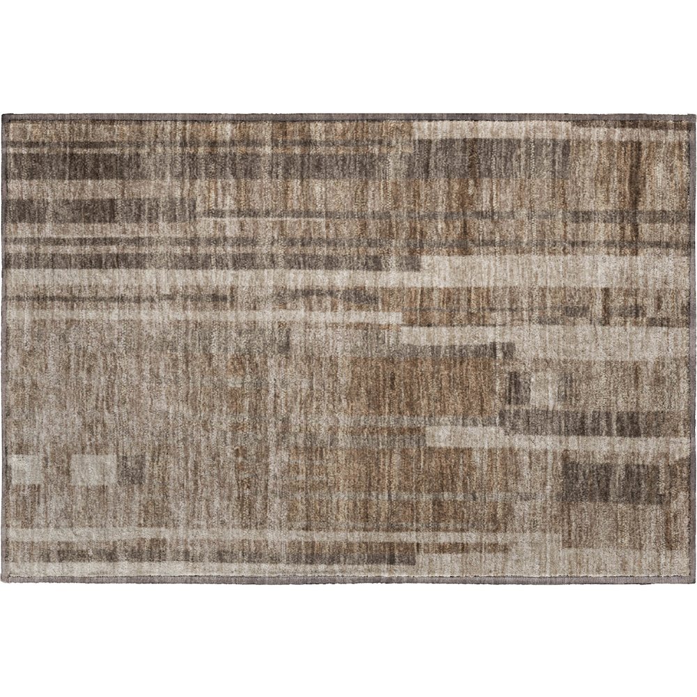 Premium Machine Washable Mayfield AMF1063 Brown 1'8" x 2'6" Rug. Picture 1