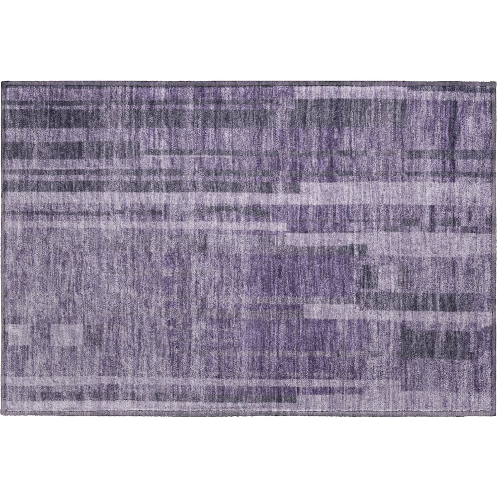 Premium Machine Washable Mayfield AMF1063 Purple 1'8" x 2'6" Rug. Picture 1