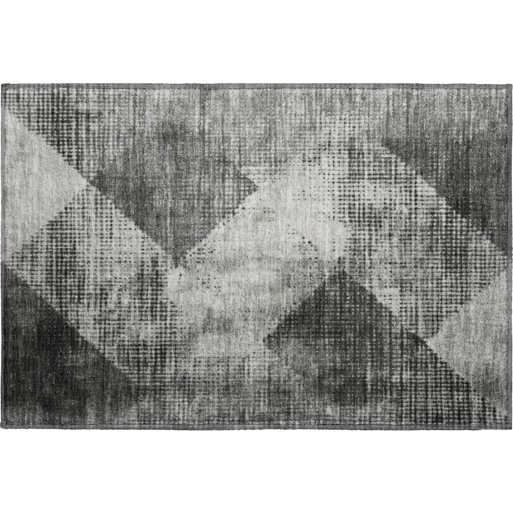 Premium Machine Washable Mayfield AMF1065 Gray 1'8" x 2'6" Rug. Picture 1