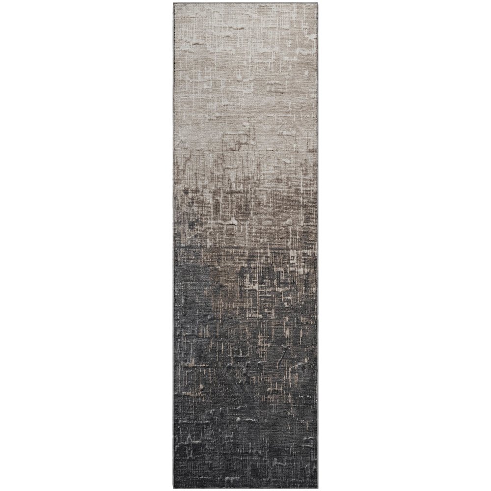 Premium Machine Washable Mayfield AMF1066 Khaki 2'3" x 7'6" Runner Rug. Picture 1