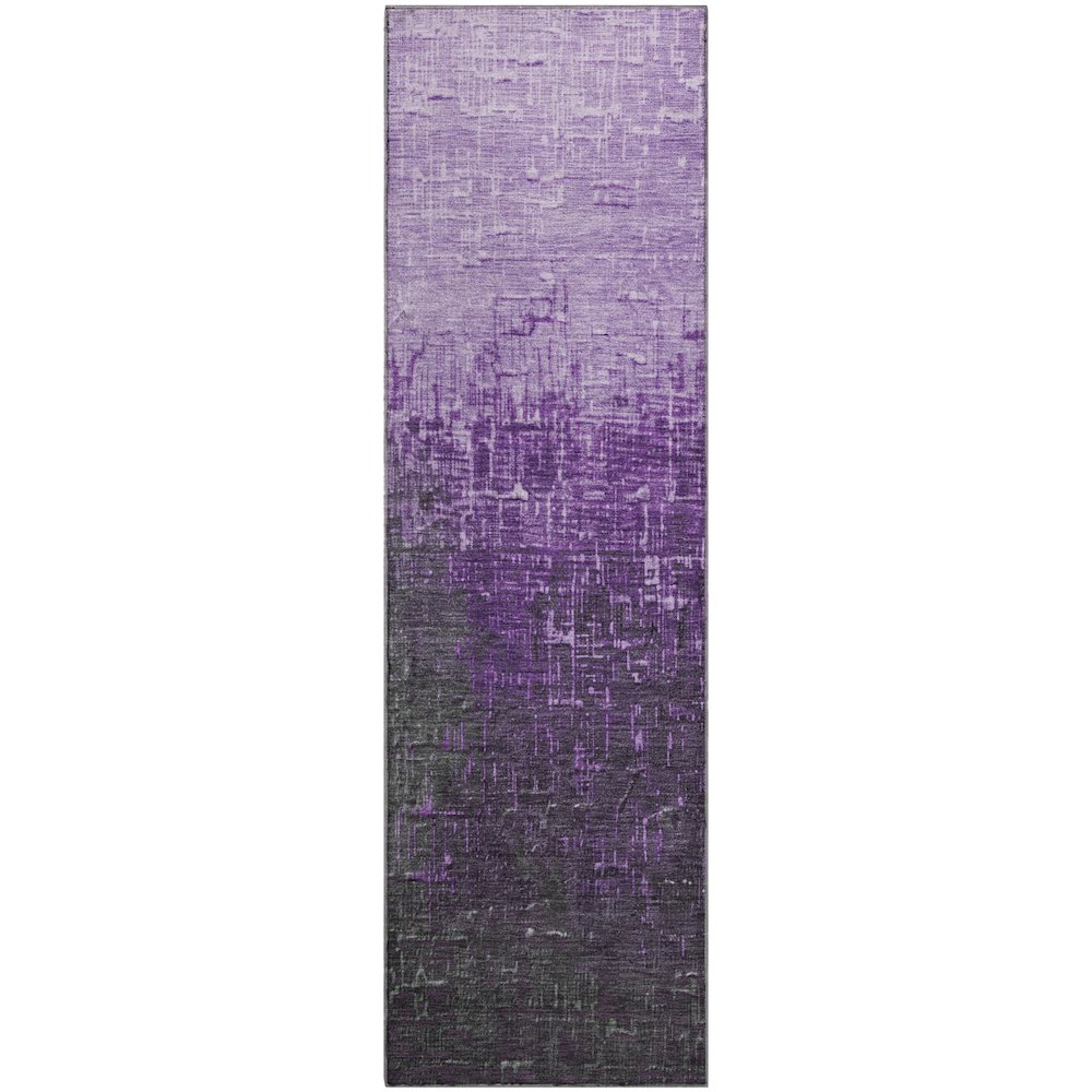 Premium Machine Washable Mayfield AMF1066 Purple 2'3" x 7'6" Runner Rug. Picture 1