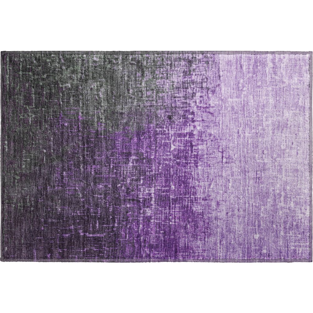 Premium Machine Washable Mayfield AMF1066 Purple 1'8" x 2'6" Rug. Picture 1