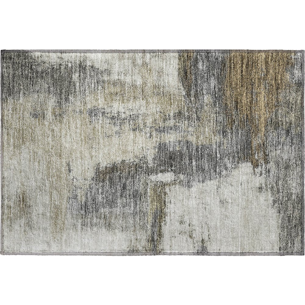 Premium Machine Washable Mayfield AMF1068 Gray 1'8" x 2'6" Rug. Picture 1